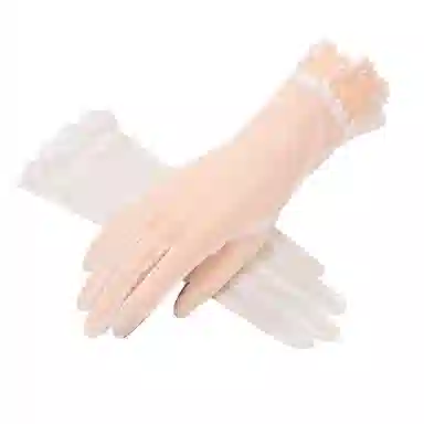 浪莎 类似超薄骑车户外露营开车练车防紫外线可触屏防滑 防晒手套 女款