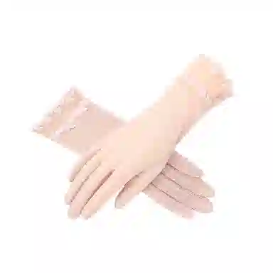 浪莎 类似超薄骑车户外露营开车练车防紫外线可触屏防滑 防晒手套 女款