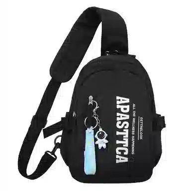 巴朗熊 街头休闲街头简约 尼龙 斜挎包腰包胸包 常规 男女同款情侣款 黑色/白色/绿色