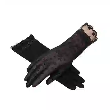 浪莎 类似超薄骑车户外露营开车练车防紫外线可触屏防滑 防晒手套 女款