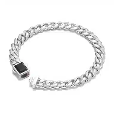 IDEAGEMER Cuban Chain Bracelet 925 Silver