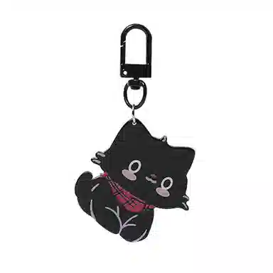 一点潮玩 可爱百搭围巾小猫 钥匙扣背包包配饰  谷圈挂件
