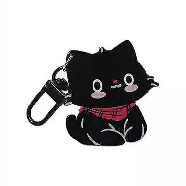 一点潮玩 可爱百搭围巾小猫 钥匙扣背包包配饰  谷圈挂件