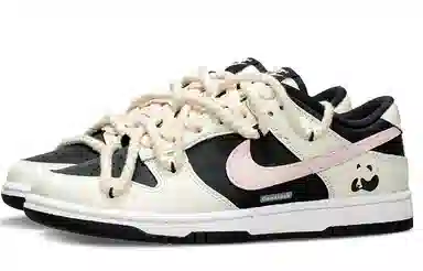 Nike Dunk Low Black Pink Beige