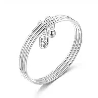 谧月珠宝 如意铃三生三世小众高级感福气招财 精致铃铛灵动小众设计高级感福气招财纳福 小众设计 合金 手镯 女款