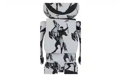 BE@RBRICK Highwayman Napoleon Black White 70cm