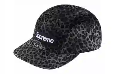 Supreme SS24 WEEK 9 LEOPARD VELVET CAMP -CAP