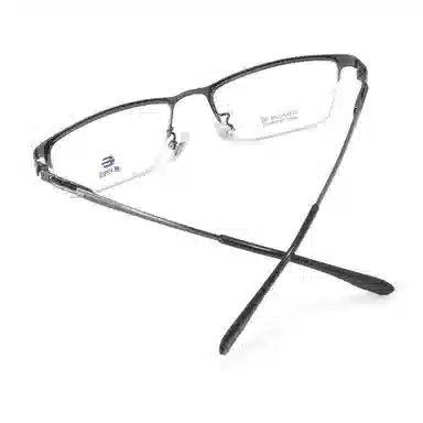 【联系客服可配度数】 康视顿 商务钛材镜框极简半框近视眼镜架光学 纯钛 方形 光学镜架 男款