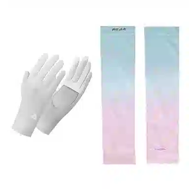 匹克 冰感防紫外线开孔避免手汗可触屏骑行 防晒袖 男女同款情侣款