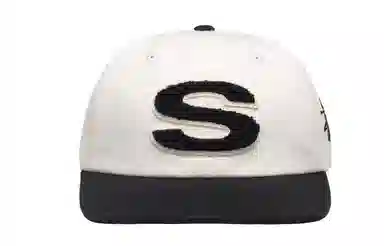 Stussy Letter Design Cotton Baseball Cap White