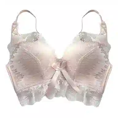 水中花 小胸聚拢无钢圈蕾丝舒适固定双肩带文胸 女款