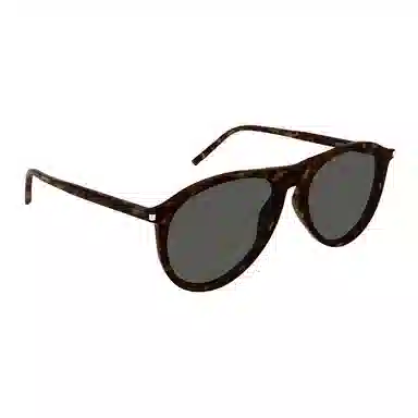 Saint Laurent Logo Sunglasses Tortoise