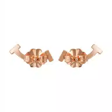 Tiffany & Co. Tiffany T Smile Earrings 18K Rose Gold