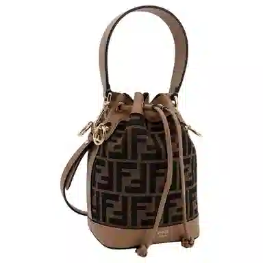 Fendi Mon Tresor Small Bucket Bag Brown