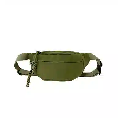 泰克森 百搭 帆布 帆布包腰包 中号 男女同款情侣款 白色/黑色/绿色/棕色