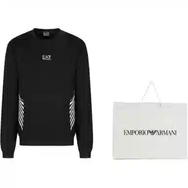 Emporio Armani EA7 FW22 Black Sweatshirt