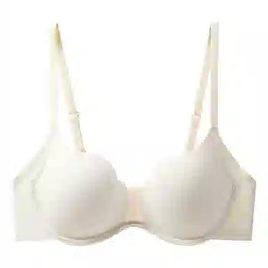 莫代尔 舒适承托防下垂内衣无痕收副乳贴身高弹肩带美背聚拢软钢圈纯色简约舒适上托文胸 女款