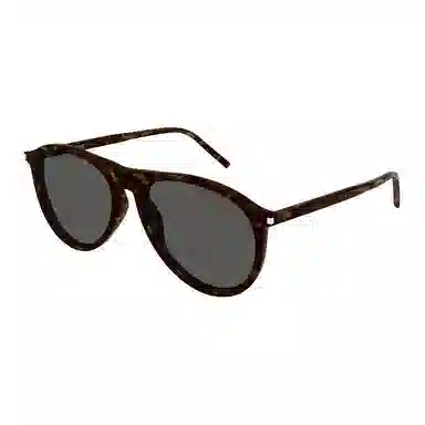 Saint Laurent Logo Sunglasses Tortoise