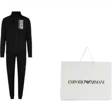 Emporio Armani EA7 FW22 Black Tracksuit