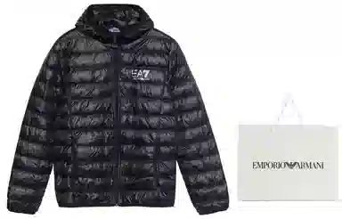 Emporio Armani FW22 Black Down Jacket