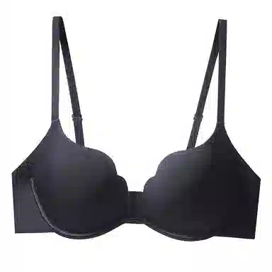 莫代尔 舒适承托防下垂内衣无痕收副乳贴身高弹肩带美背聚拢软钢圈纯色简约舒适上托文胸 女款