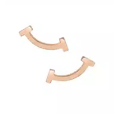 Tiffany & Co. Tiffany T Smile Earrings 18K Rose Gold