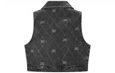 太平鸟 提花牛仔套装 女款 黑灰