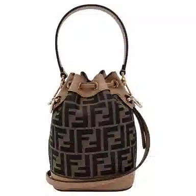 Fendi Mon Tresor Small Bucket Bag Brown