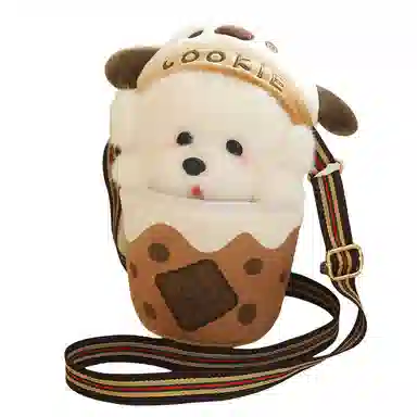 万童乐 可爱狗狗 茶杯犬 玩偶 毛绒公仔