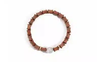 游思集 竹梦松 节节高升势如破竹镶嵌圆珠设计感 文玩 好物 木作 手串 男女同款情侣款 檀木