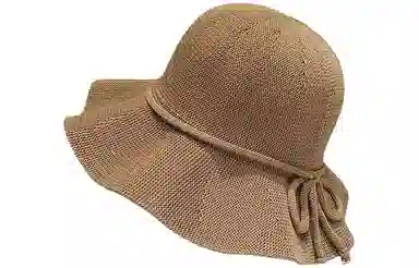 优幽兰 小香风显脸小海边休闲学生外出旅行法式优雅高级感 聚酯纤维 防晒帽 男女同款情侣款