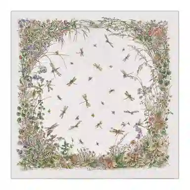 Dior Silk Scarf Beige