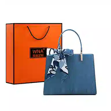 维尼奥 大容量高级感质感小众通勤包百搭 合成革 妈妈手提包单肩斜挎 常规 女款 黑色/蓝色/红色