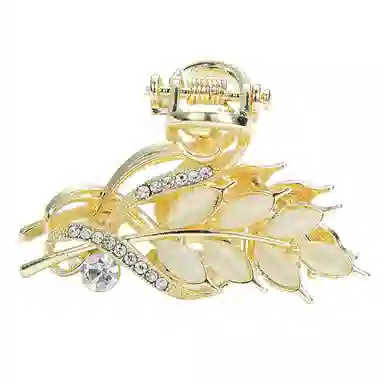 左欧 后脑勺带钻头发小夹子发量少半扎 发夹 女款