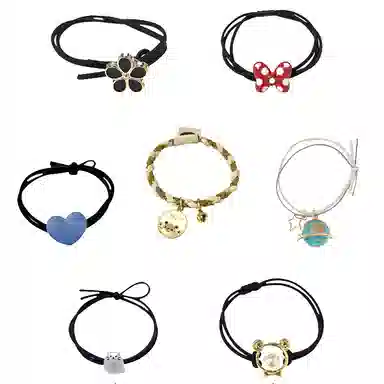 妖娆猫 一周星期头绳发饰套装礼盒 高级感皮筋绑头发发绳头饰创意实用儿童礼品女生 发圈 女款