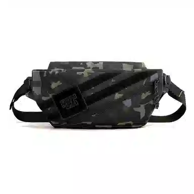 醇龙 多功能运动防水斜挎百搭韩版大容量休闲单肩斜挎小包 尼龙布 胸包 常规 男女同款情侣款 黑/军绿/迷彩/灰/深蓝