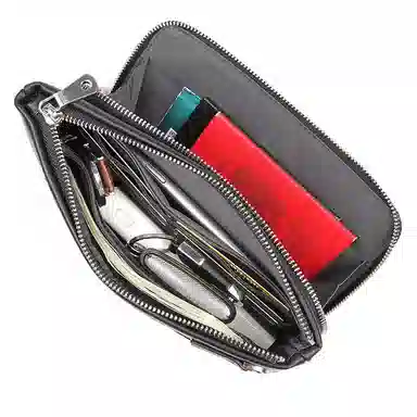 DOSRFINI Leather Wristlet Clutch