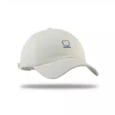 啄木鸟 可爱小熊棒球帽简约百搭显脸小遮阳防晒帽休闲透气学生太阳帽 棉 鸭舌帽 女款