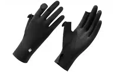 优幽兰 休闲简约户外骑行防紫外线防滑可触屏遮阳 防晒手套冰袖护臂手套 女款