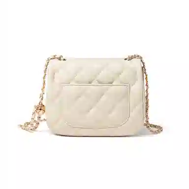 Red Dragonfly Quilted Leather Bag