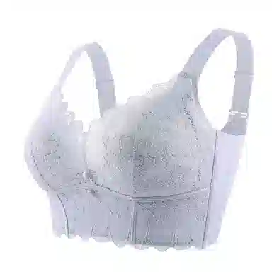 莫代尔 蕾丝聚拢收副乳轻薄温感内衣无痕防震收副乳防下垂调整型侧收平滑美背文胸 女款