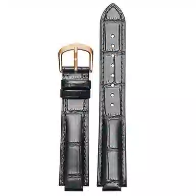 港爵适用卡地亚蓝气球表带真皮男女同款凸口牛皮表链针扣款男手表带女配件手表表带