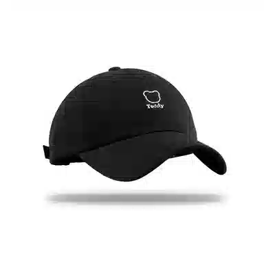 啄木鸟 可爱小熊棒球帽简约百搭显脸小遮阳防晒帽休闲透气学生太阳帽 棉 鸭舌帽 女款