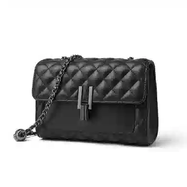 Red Dragonfly Quilted Leather Bag