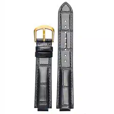 港爵适用卡地亚蓝气球表带真皮男女同款凸口牛皮表链针扣款男手表带女配件手表表带