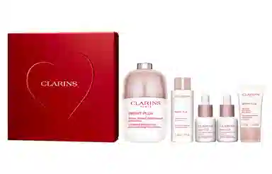 娇韵诗 小瓷瓶精华限定礼盒护肤套装 补水提亮 五件套