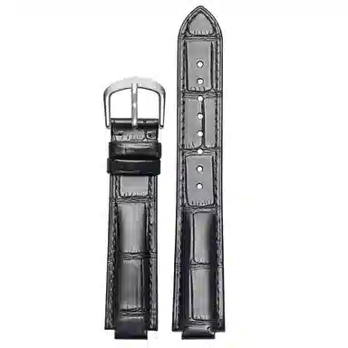 港爵适用卡地亚蓝气球表带真皮男女同款凸口牛皮表链针扣款男手表带女配件手表表带