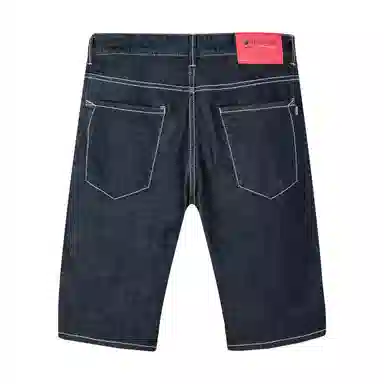 与狼共舞 潮流时尚百搭休闲舒适轻薄透气吸汗牛仔短裤 男款