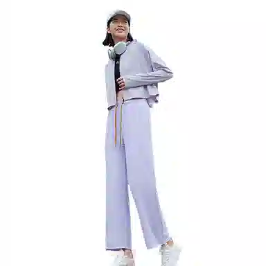 八哥 防晒轻薄透气宽松直筒垂感百搭休闲裤 男女同款