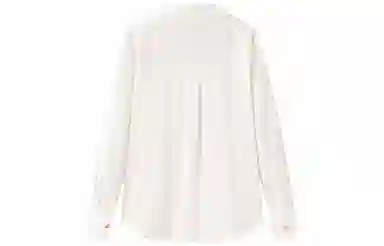 太平鸟 通勤真丝系带衬衫 女款 白色